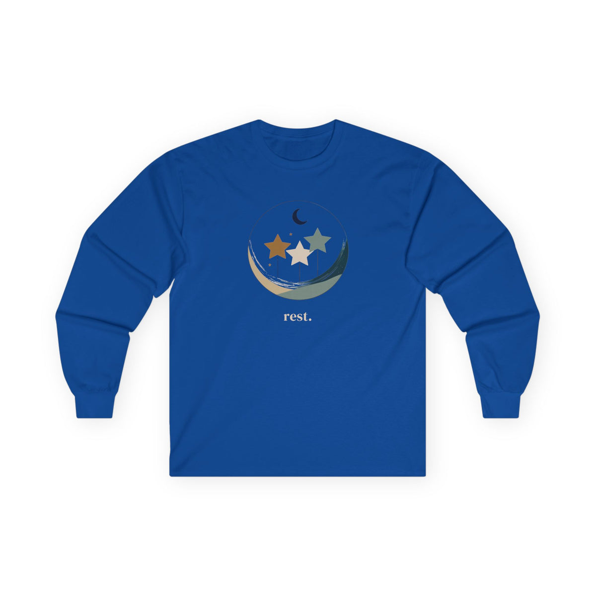 Royal | Rest Long Sleeve Tee, front view