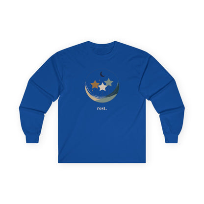 Royal | Rest Long Sleeve Tee, front view