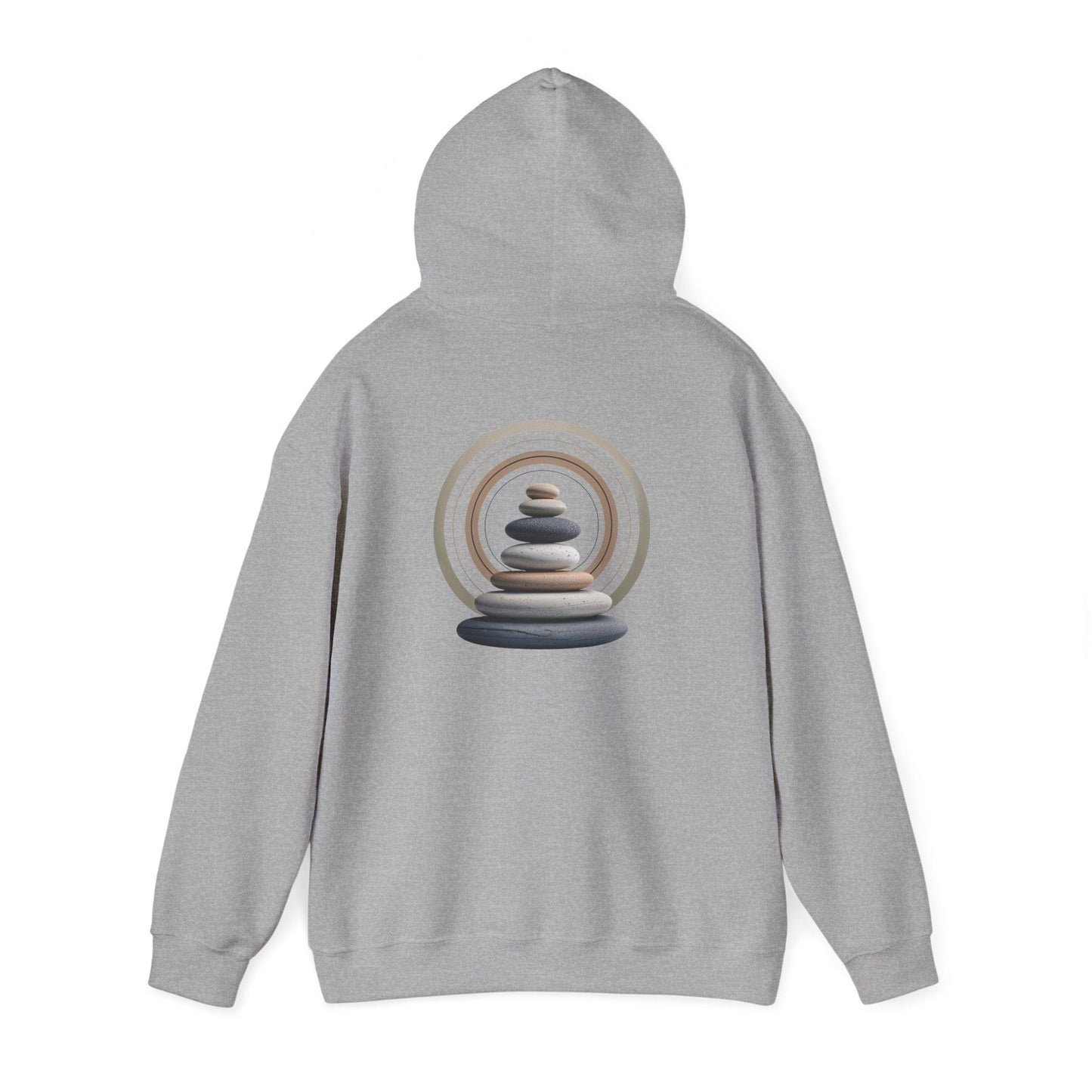 Sport Grey | Echoes of Calm Hoodie, back view 2