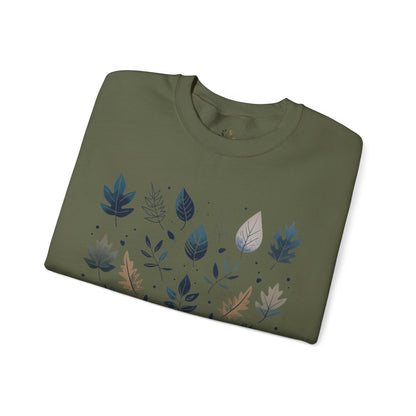 Military Green | Botanical Harmony Sweatshirt, folded view