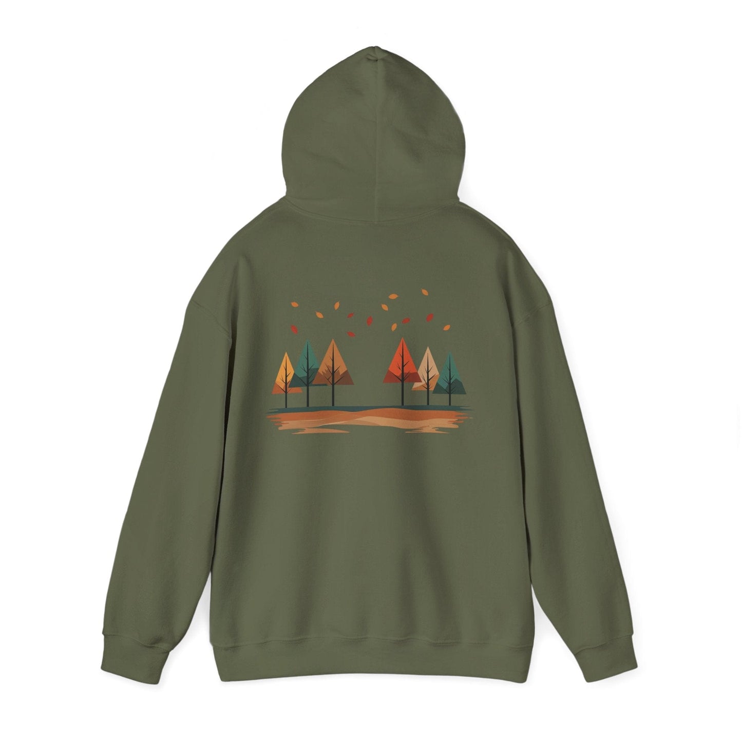 Military Green | Horizon Fall Hoodie, back view 2