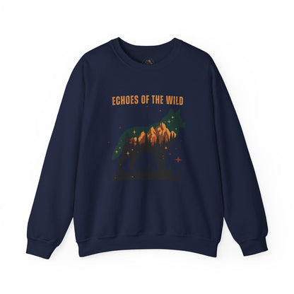 Navy | Echoes of the Wild Sweatshirt, front view