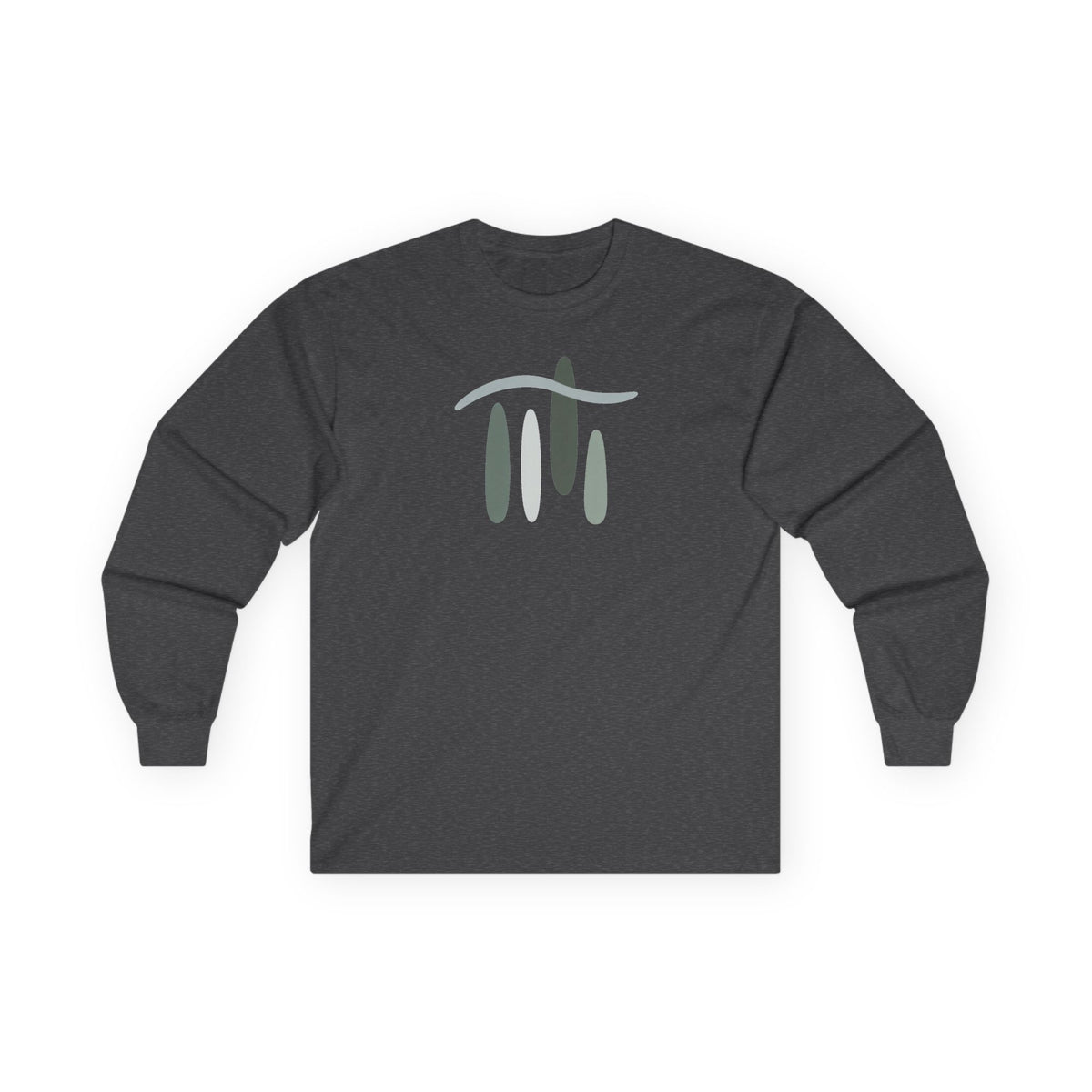 Dark Heather | Forest Breath Long Sleeve Tee, front view