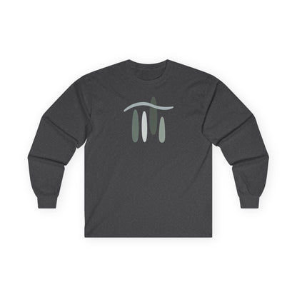 Dark Heather | Forest Breath Long Sleeve Tee, front view