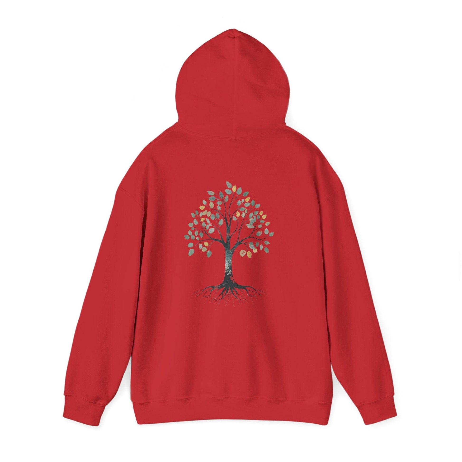 Red | The Story Tree Hoodie, back view 2