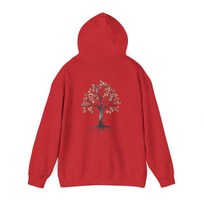Red | The Story Tree Hoodie, back view 2