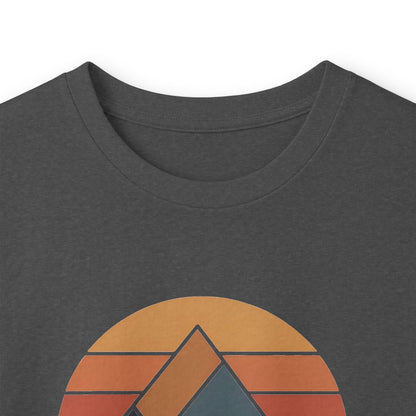 Dark Heather | Rise + Roam Long Sleeve Tee, folded view