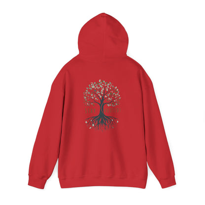 Red | Stay Rooted! Hoodie, back view 2
