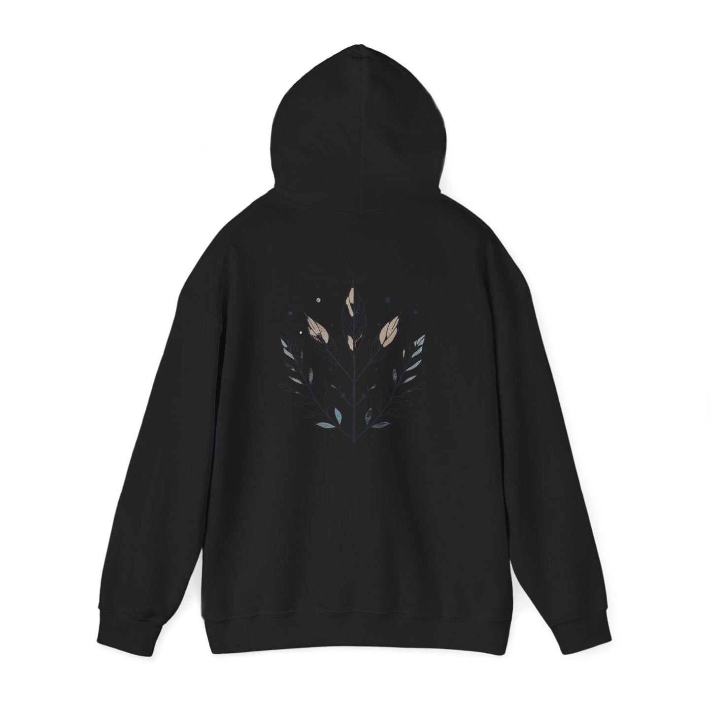 Black | Olive Grace Hoodie, back view 2