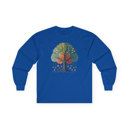 Royal | Circle of Season Long Sleeve Tee, front view