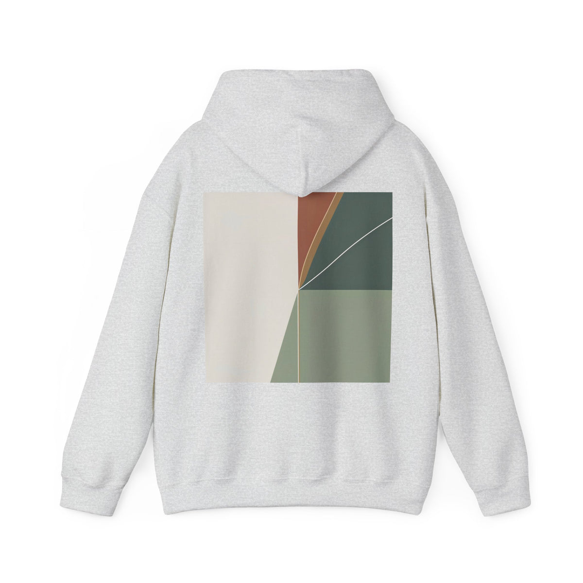 Ash | Divide Hoodie, back design view