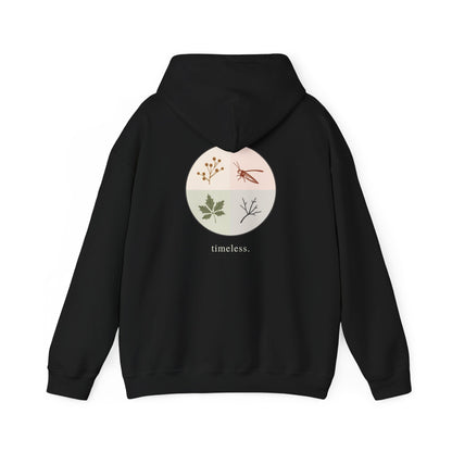 Black | Timeless Hoodie, back design view