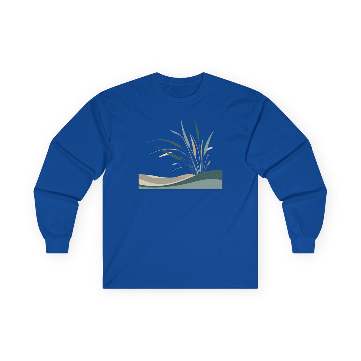 Royal | Whispers in the Breeze Long Sleeve Tee, front view