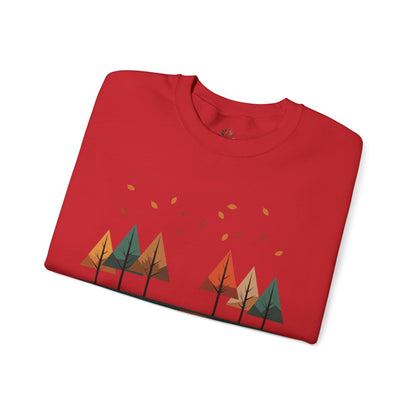 Red | Horizon Fall Sweatshirt, folded view