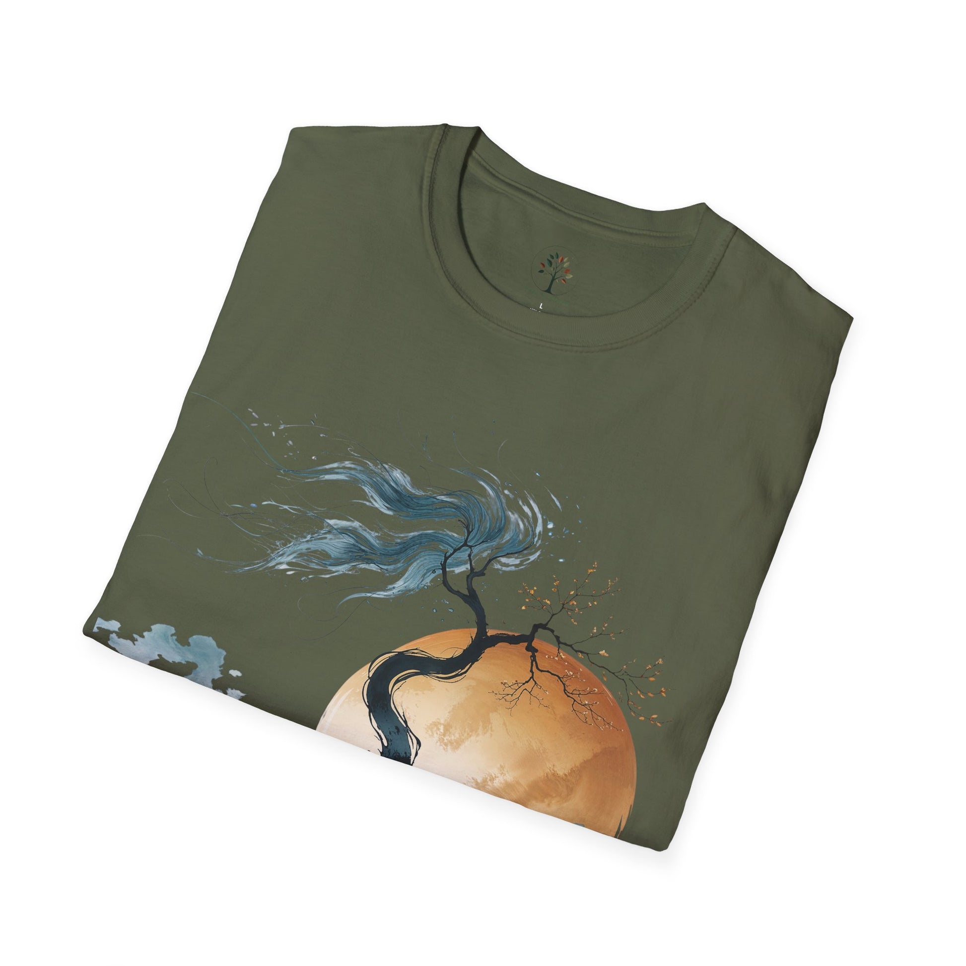 Military Green | Golden Solitude, folded view
