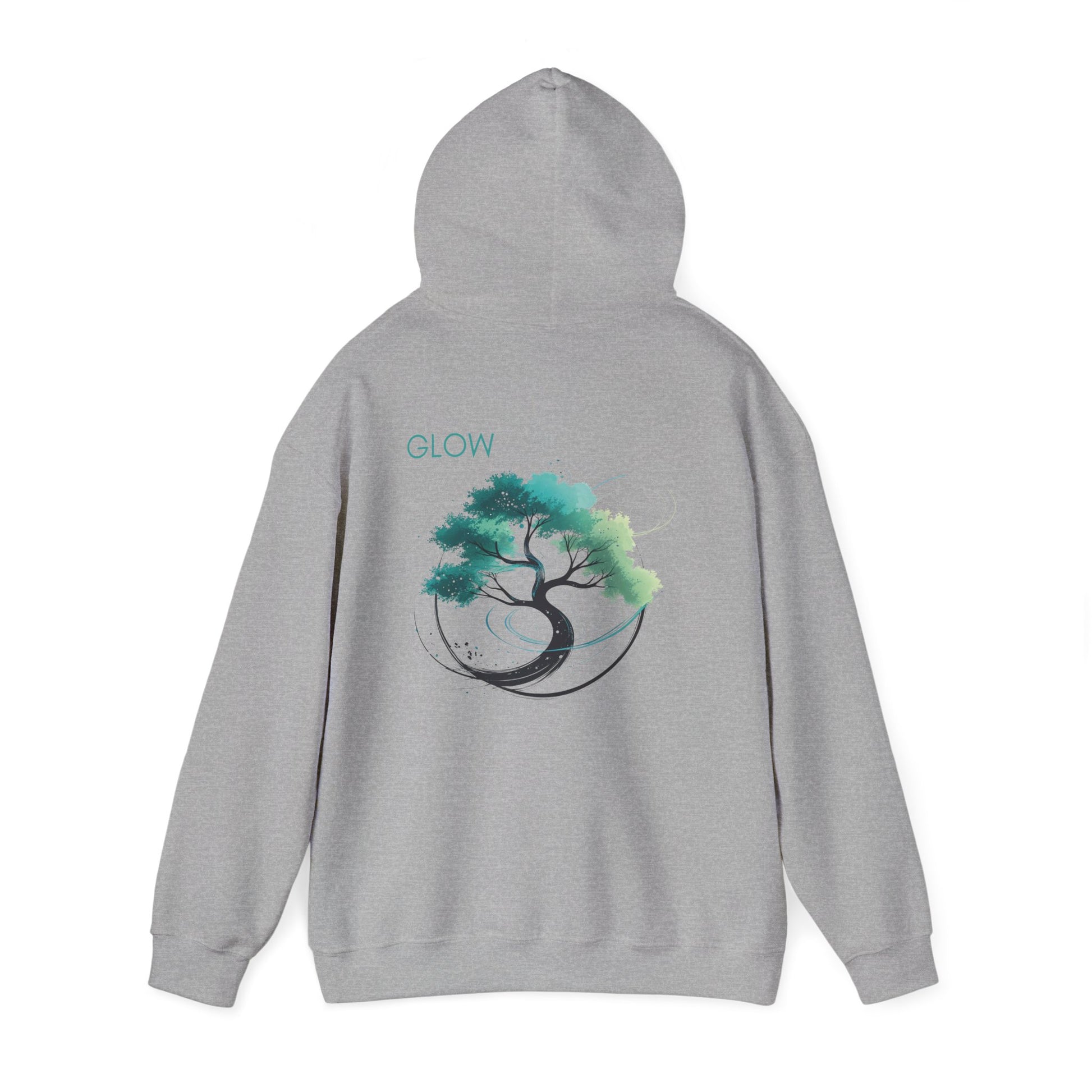 Sport Grey | Glow Hoodie, back view 2