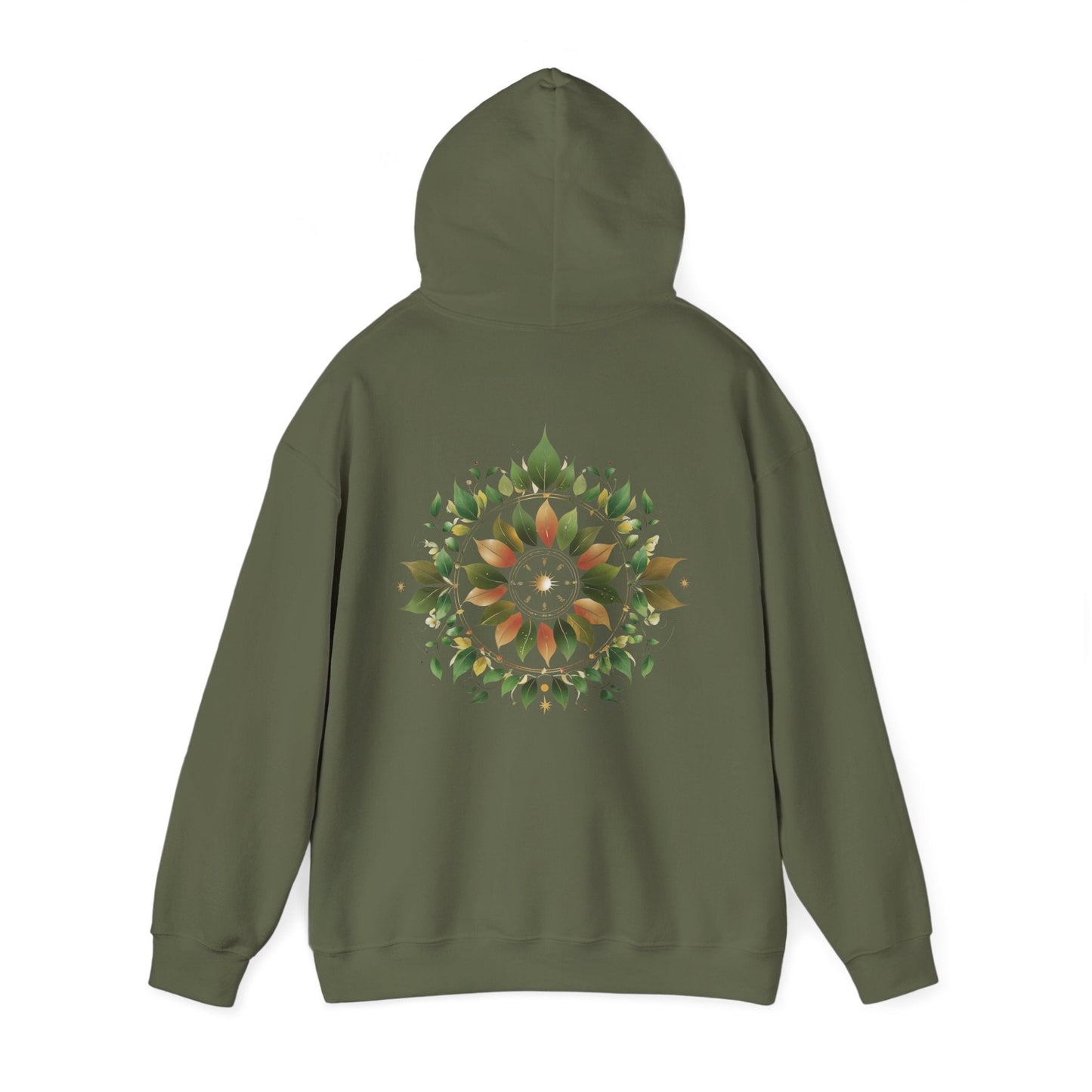 Military Green | Eclipse Garden Hoodie, back view 2