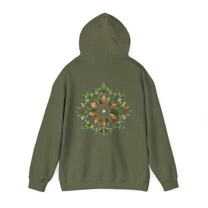 Military Green | Eclipse Garden Hoodie, back view 2