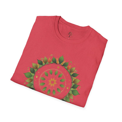 Heather Red | Celestial Growth, folded view