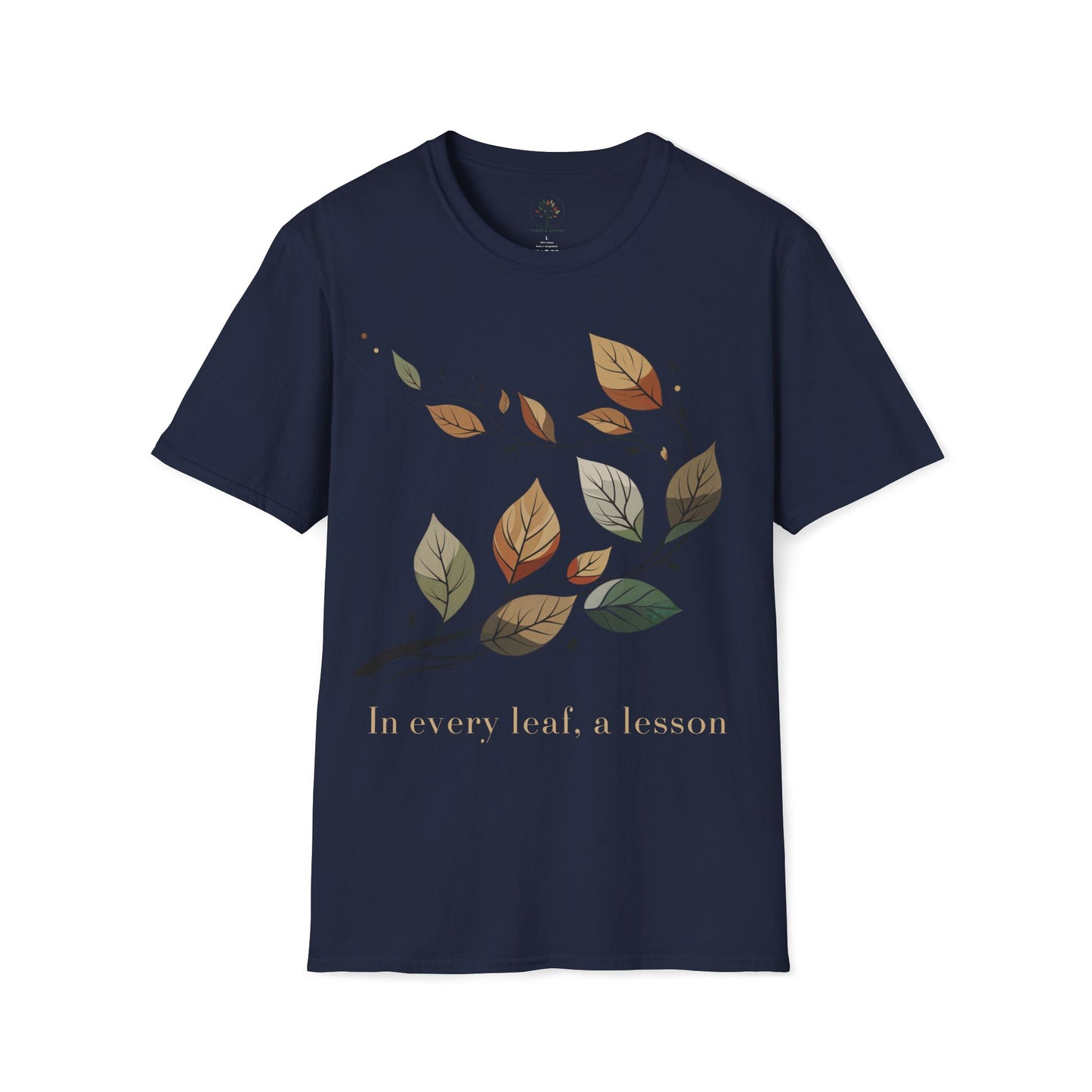 Navy | In every leaf, a lesson, front view