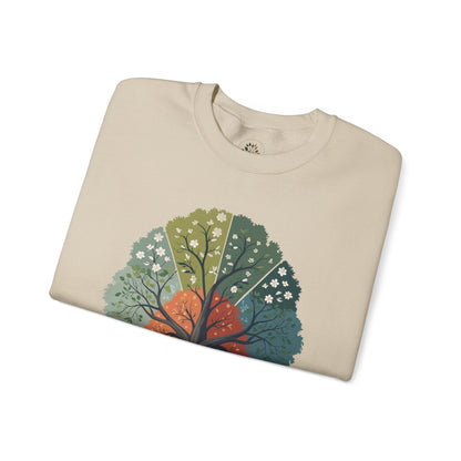 Sand | Circle of Seasons Sweatshirt, folded view