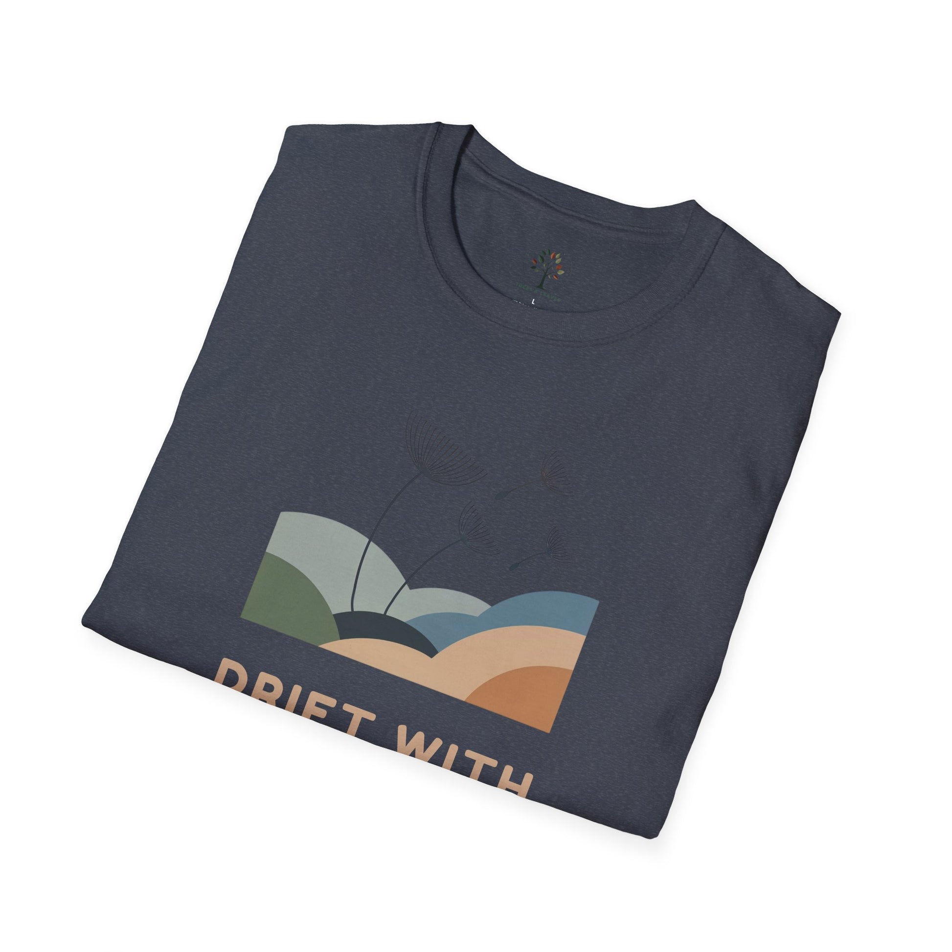 Heather Navy | Drift with the Clouds, folded view