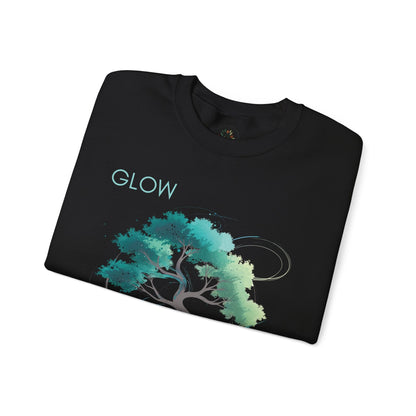 Black | Glow Sweatshirt, folded view