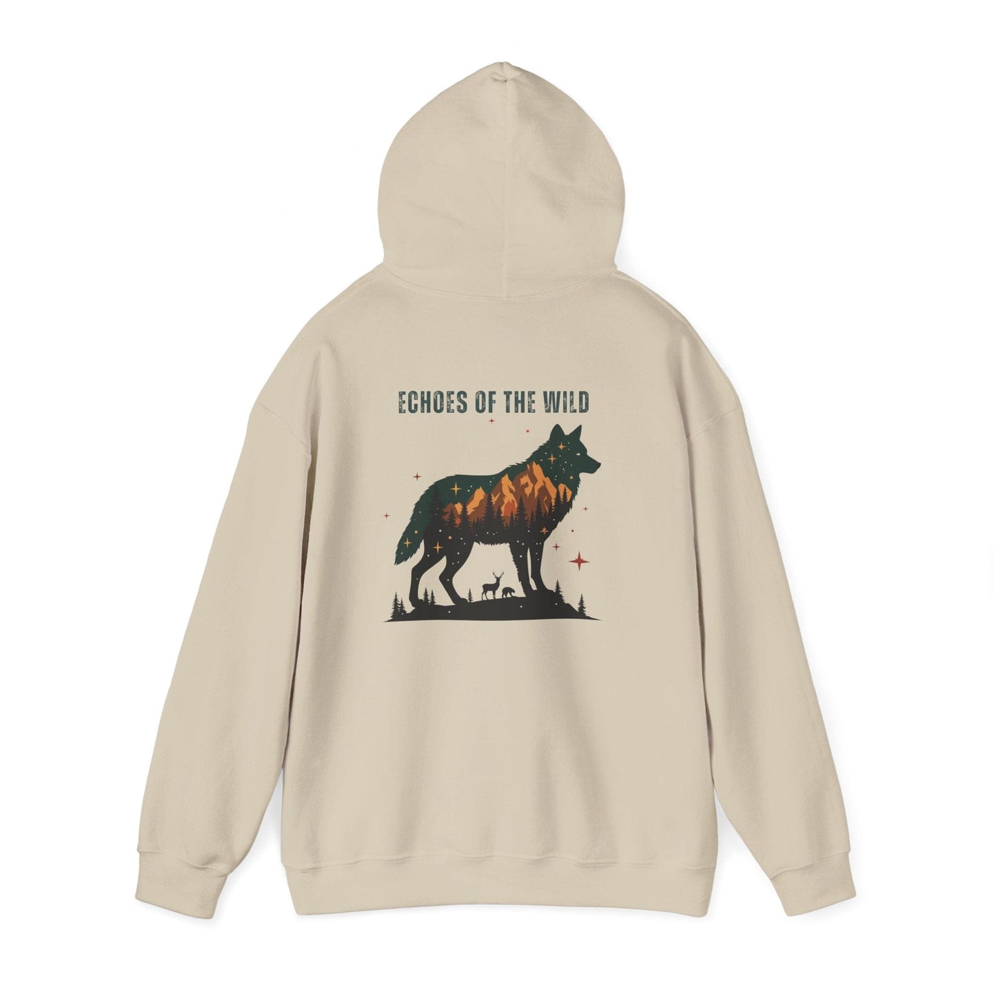 Sand | Echoes of the WIld Hoodie, back view 2