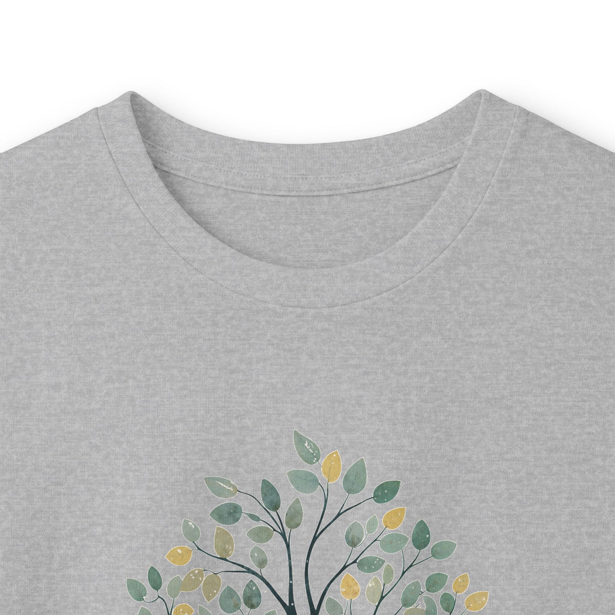 Sport Grey | The Story Tree Long Sleeve Tee, folded view