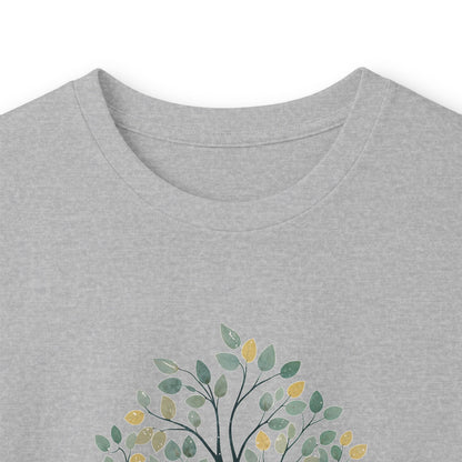 Sport Grey | The Story Tree Long Sleeve Tee, folded view