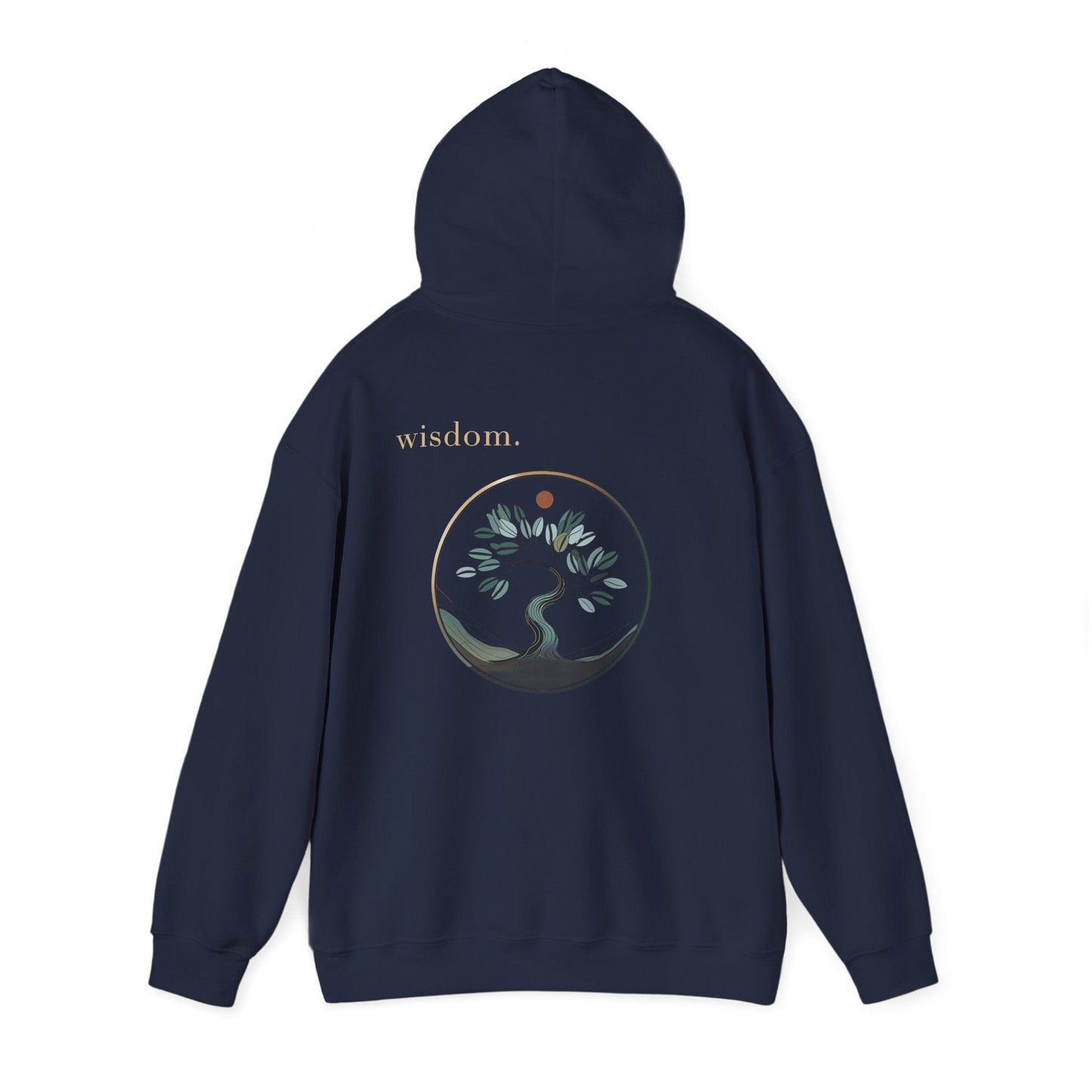 Navy | Wisdom Hoodie, back view 2