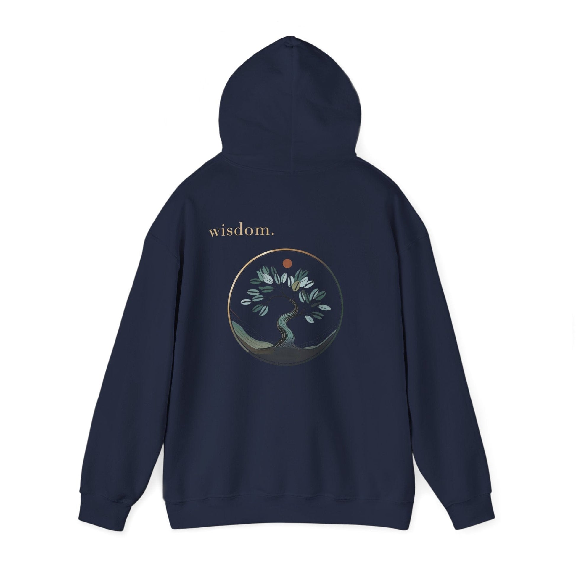 Navy | Wisdom Hoodie, back view 2