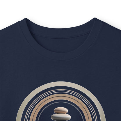 Navy | Echoes of Calm Long Sleeve Tee, folded view