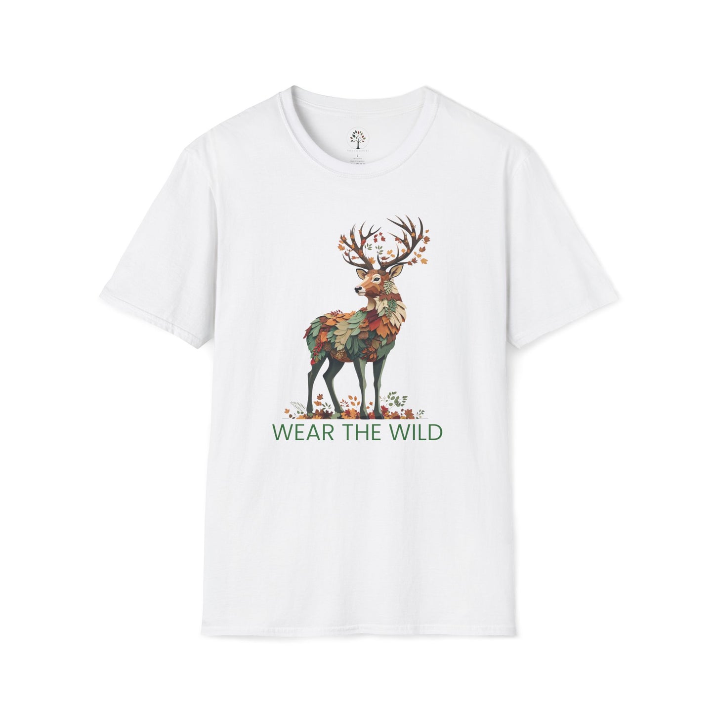 White | Wear The Wild, front view