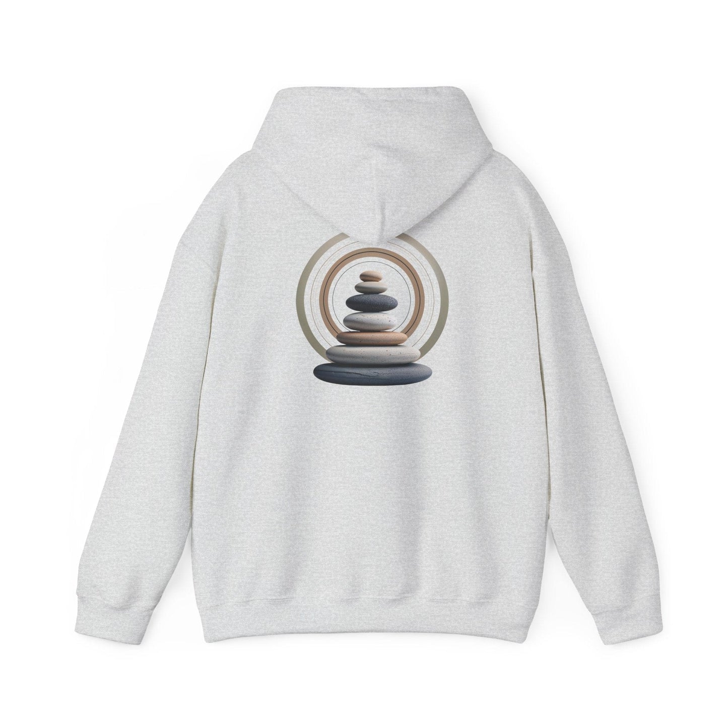 Ash | Echoes of Calm Hoodie, back design view