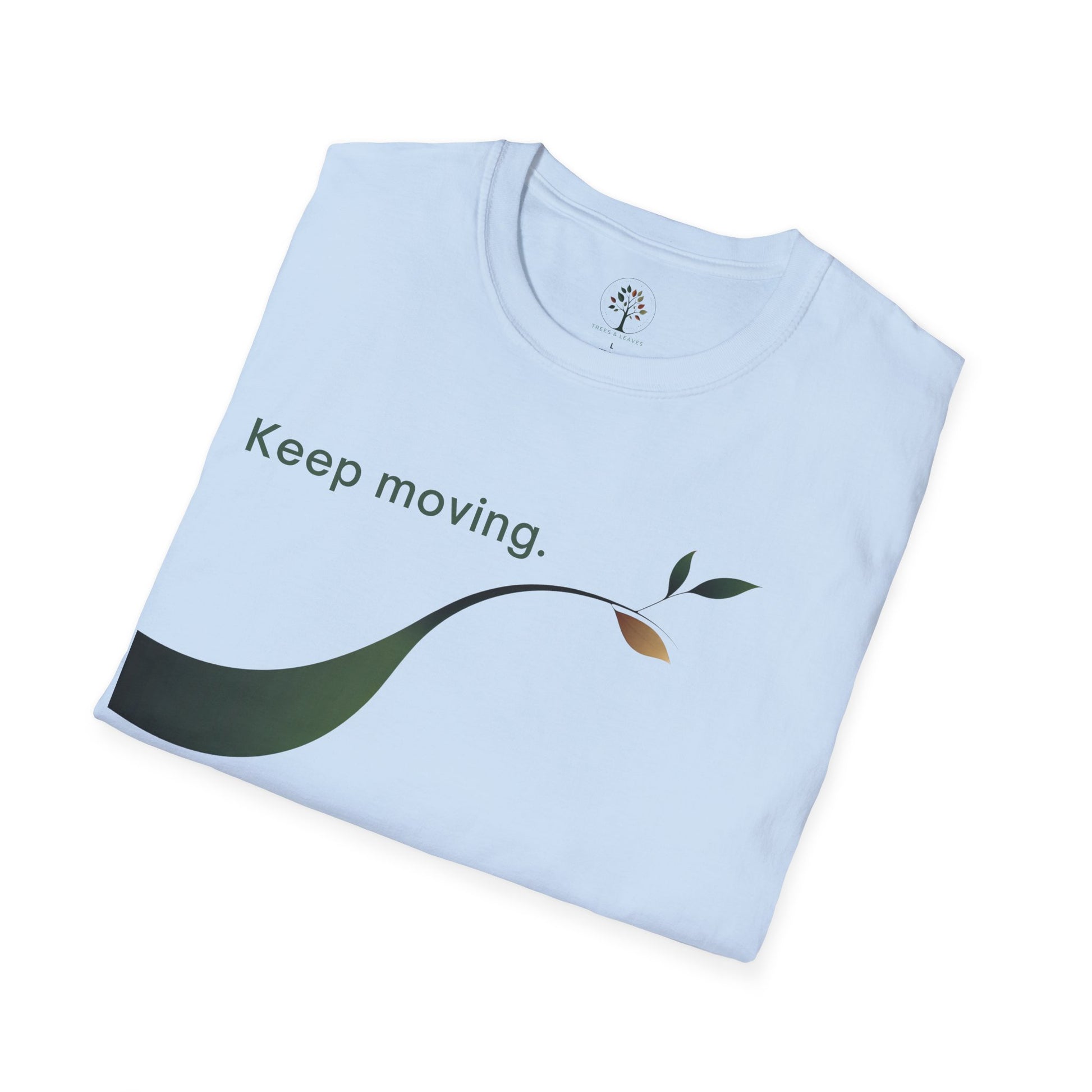 Light Blue | Keep Moving, folded view