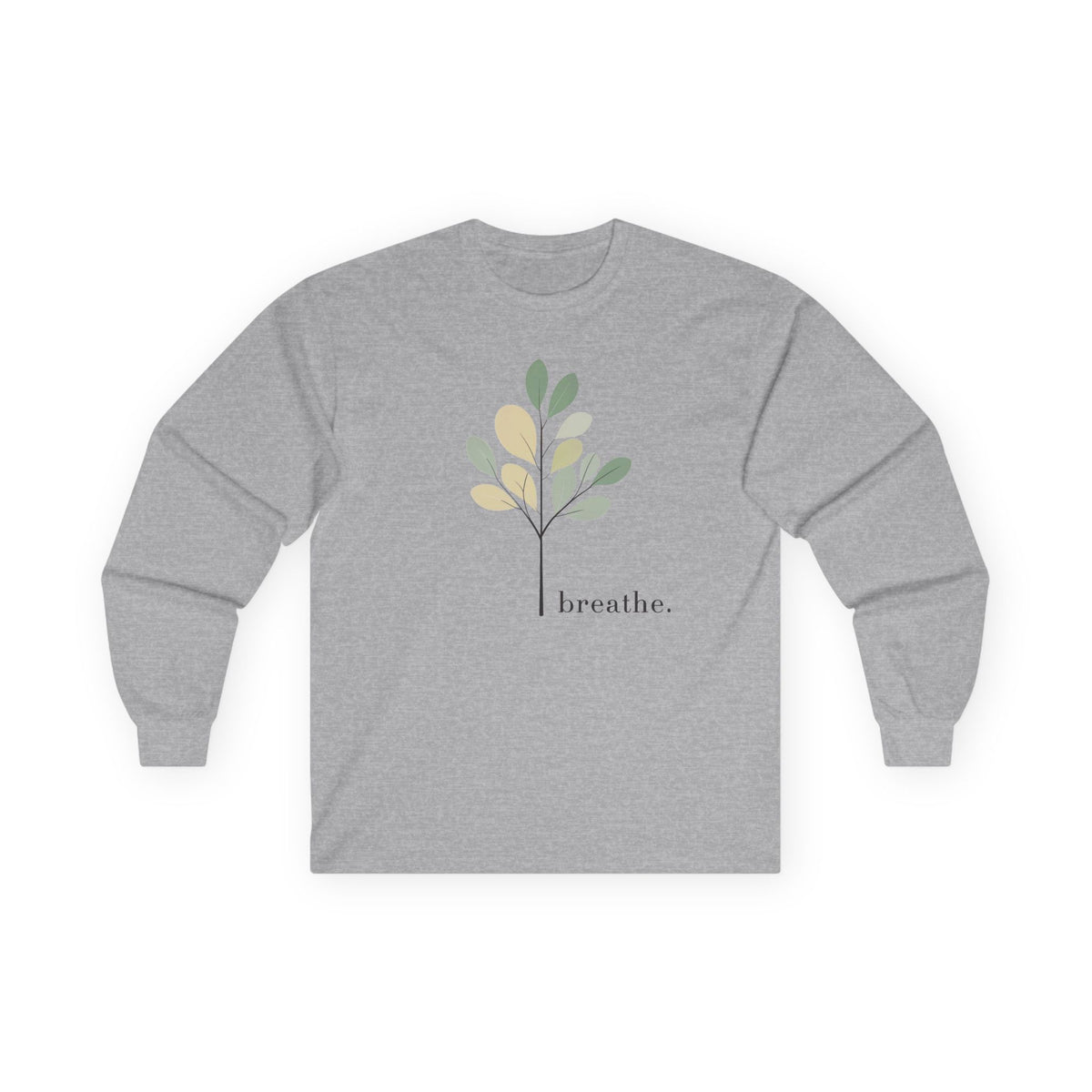 Sport Grey | Breathe Long Sleeve Tee, front view