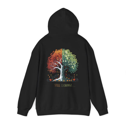 Black | Still I Change Hoodie, back view 2