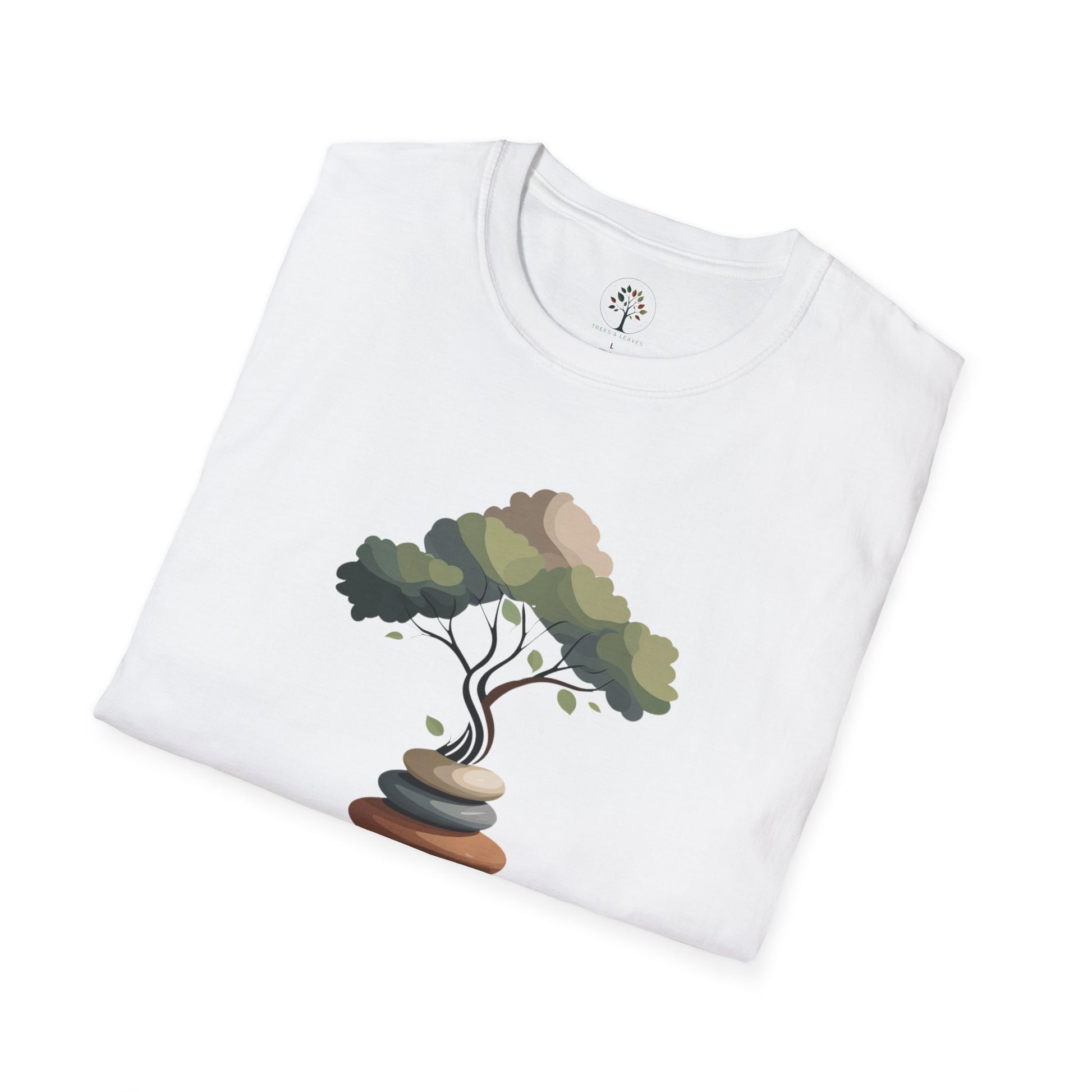 White | Rooted in Calm, folded view