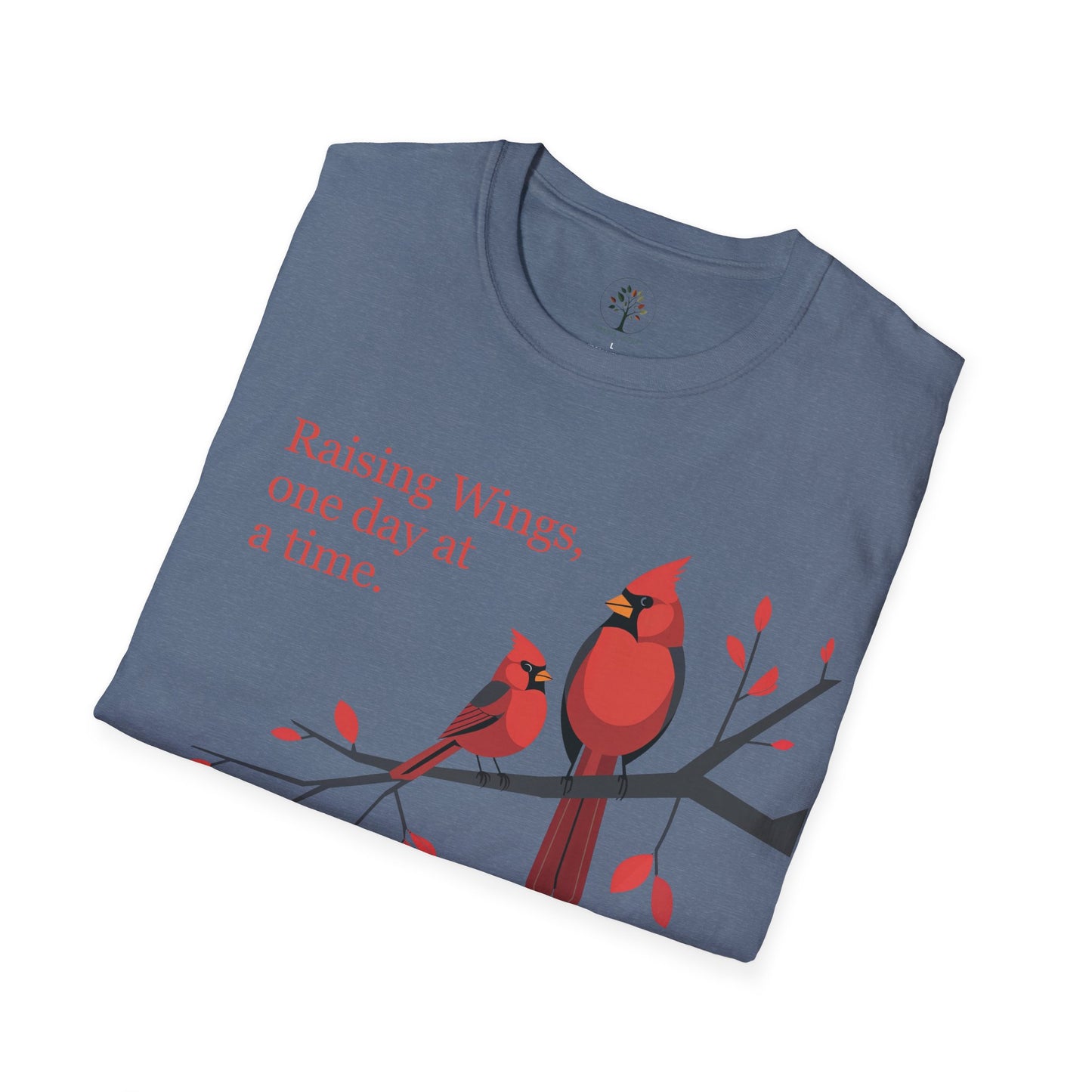 Heather Indigo | Raising Wings, One day at a time, folded view