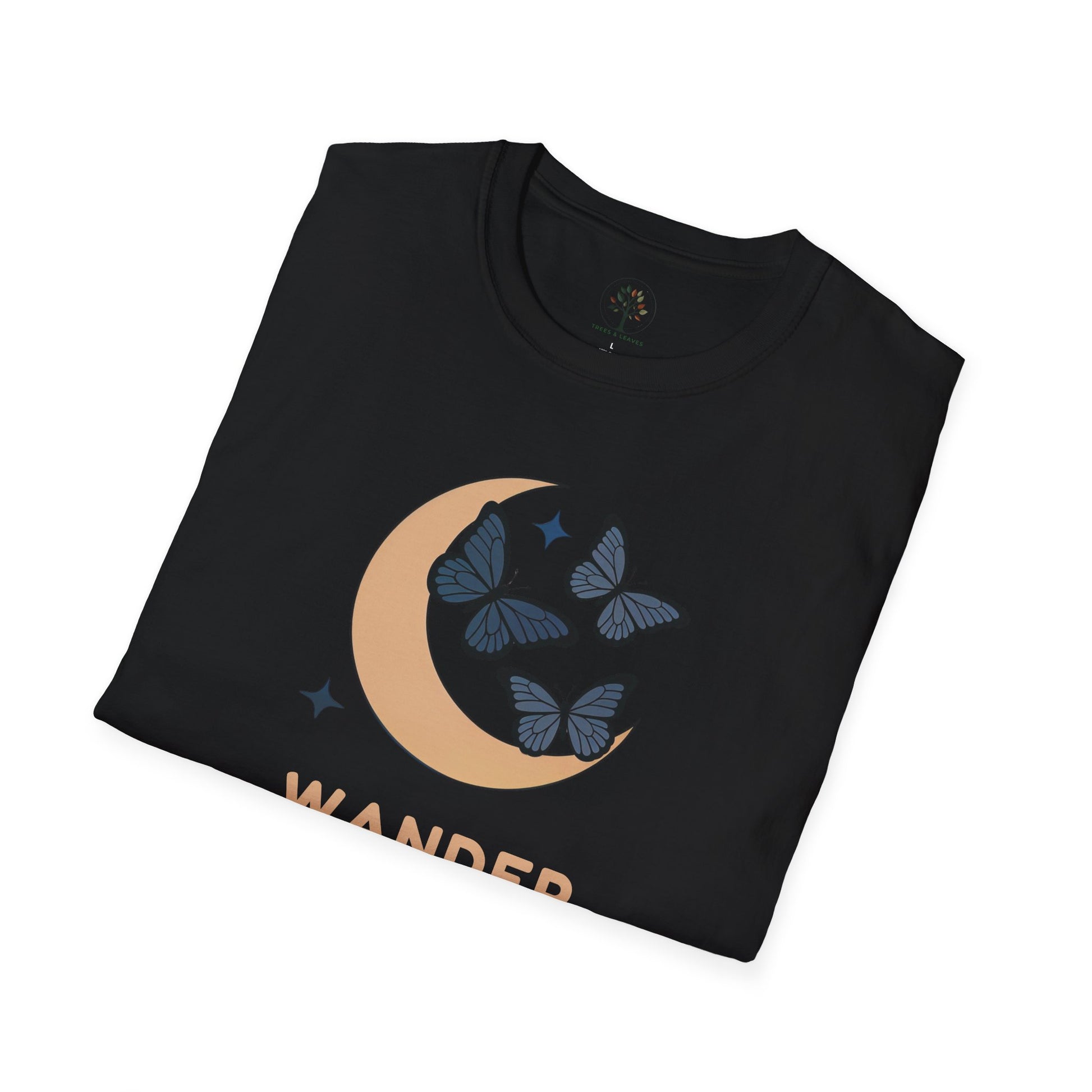 Black | Wander under the Moon, folded view