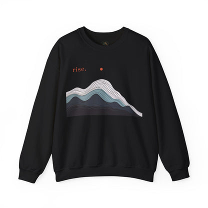 Black | Rise Sweatshirt, front view