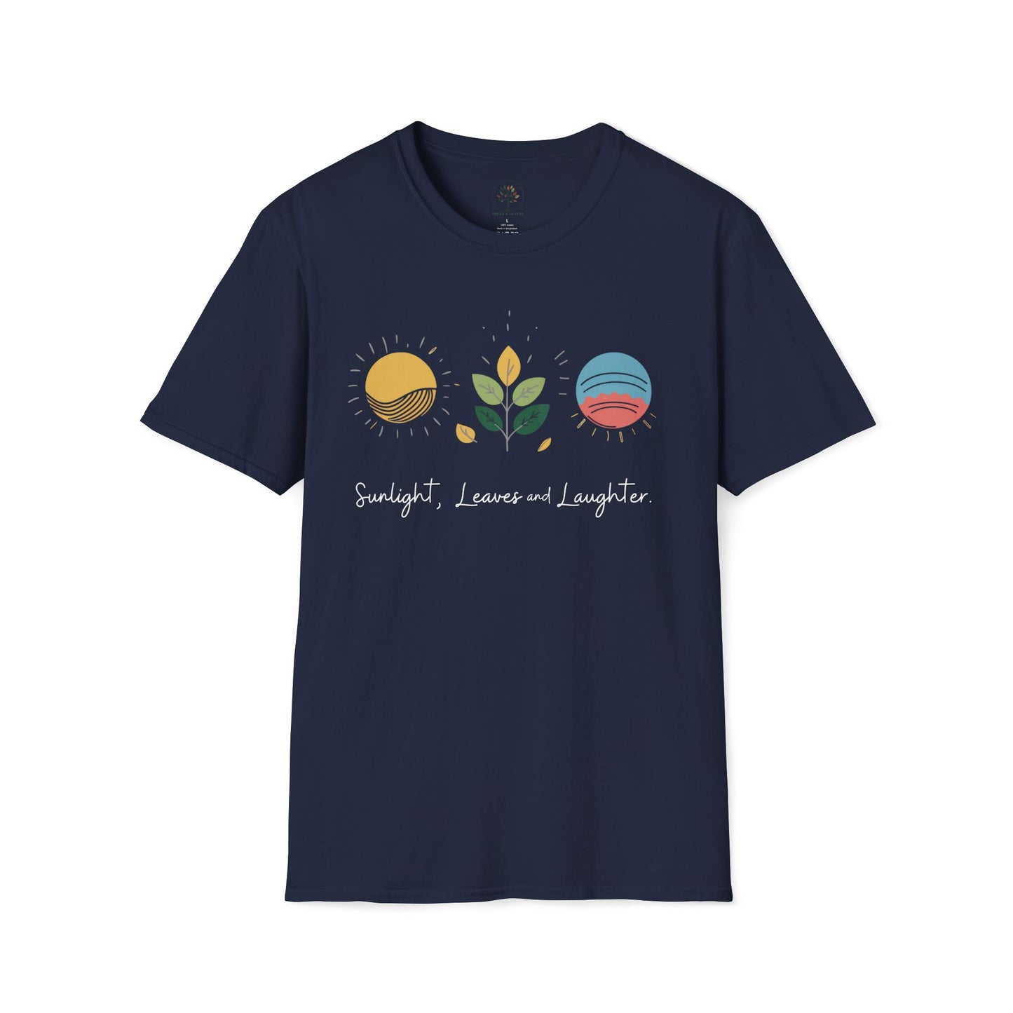 Navy | Sunlight, Leaves, and Laughter, front view