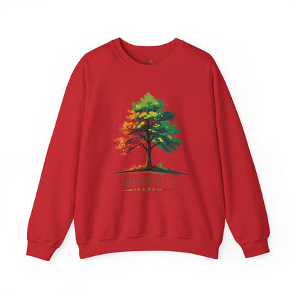 Red | Trees Protect US Sweatshirt, front view
