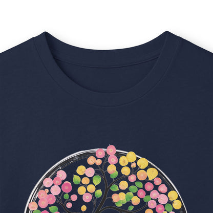 Navy | Joy in Bloom Long Sleeve Tee, folded view