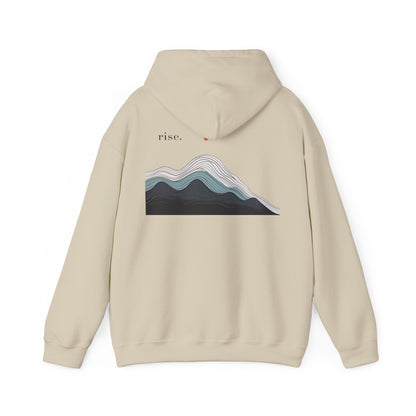 Sand | Rise Hoodie, back design view
