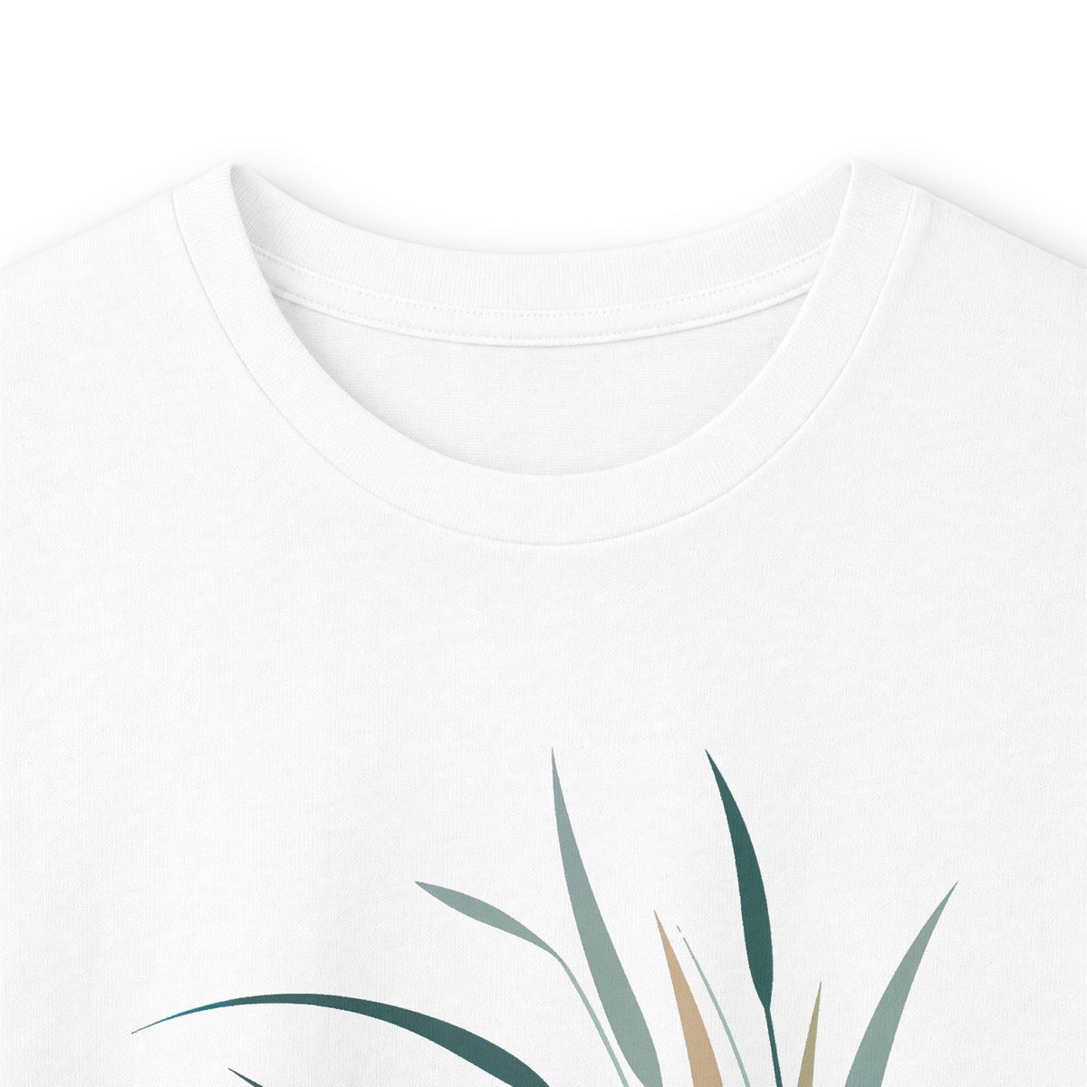 White | Whispers in the Breeze Long Sleeve Tee, folded view