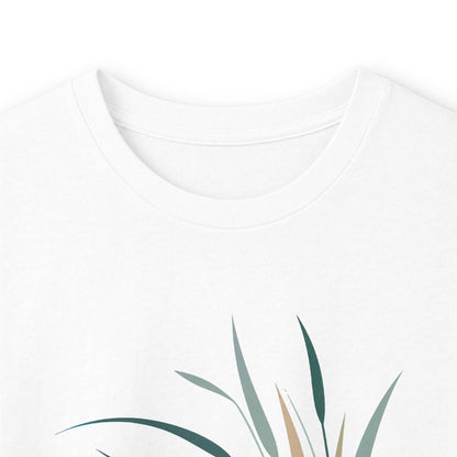 White | Whispers in the Breeze Long Sleeve Tee, folded view