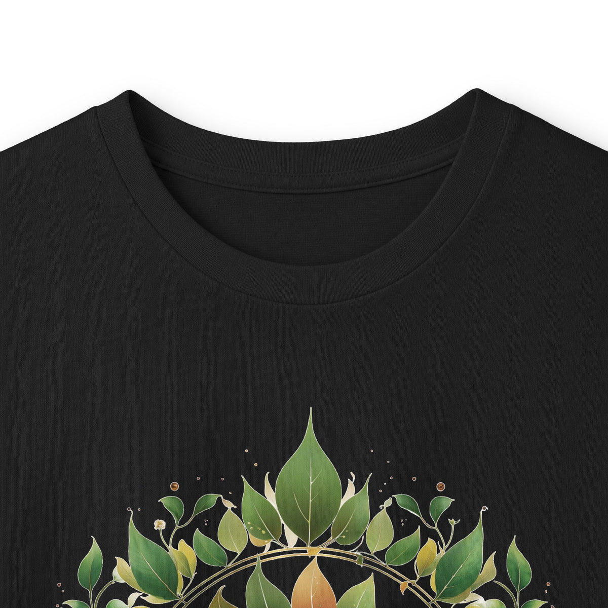 Black | Eclipse Garden Long Sleeve Tee, folded view