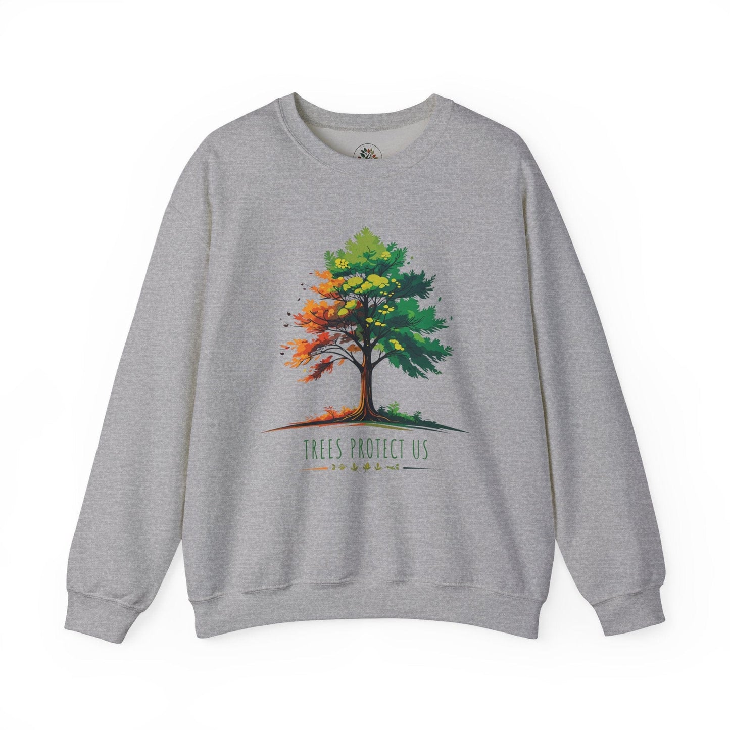 Sport Grey | Trees Protect US Sweatshirt, front view